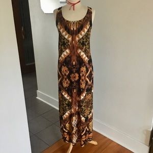 Emma & Michele Batik Tie Dye Maxi Dress Size M